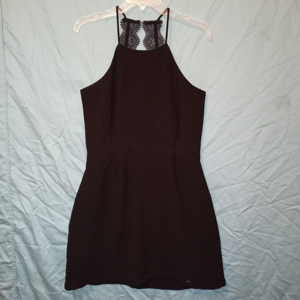 Superdry Co. Little Black Dress  Size M Lace Back Zipper
